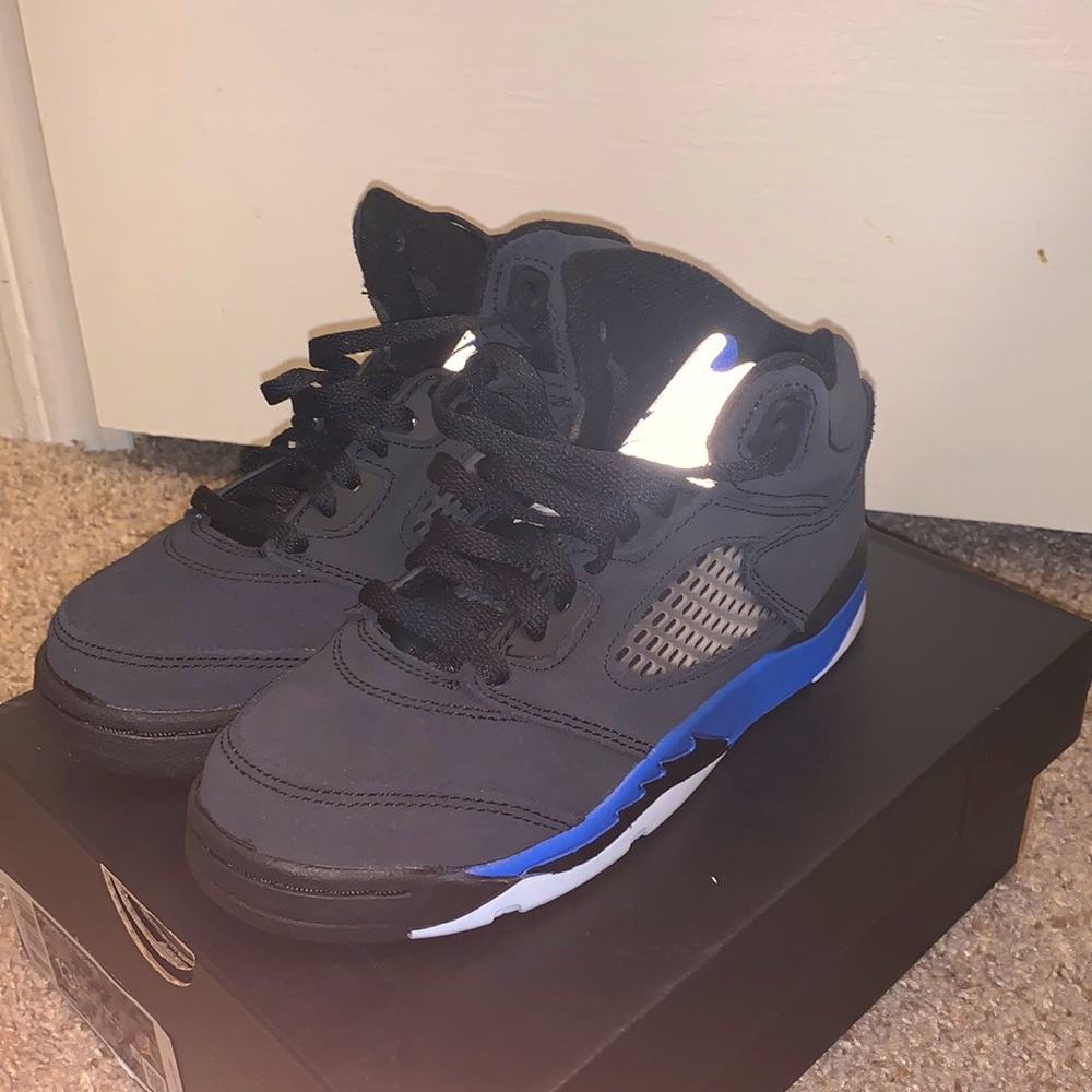 Jordan 5 Retro Black and Blue